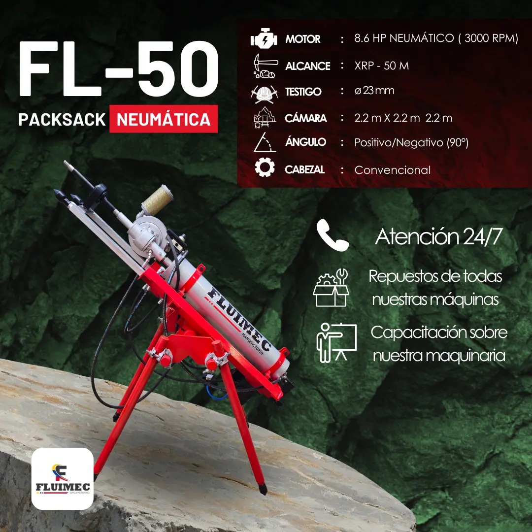  PACKSACK NEUMATICA FL50 equipo para mina 