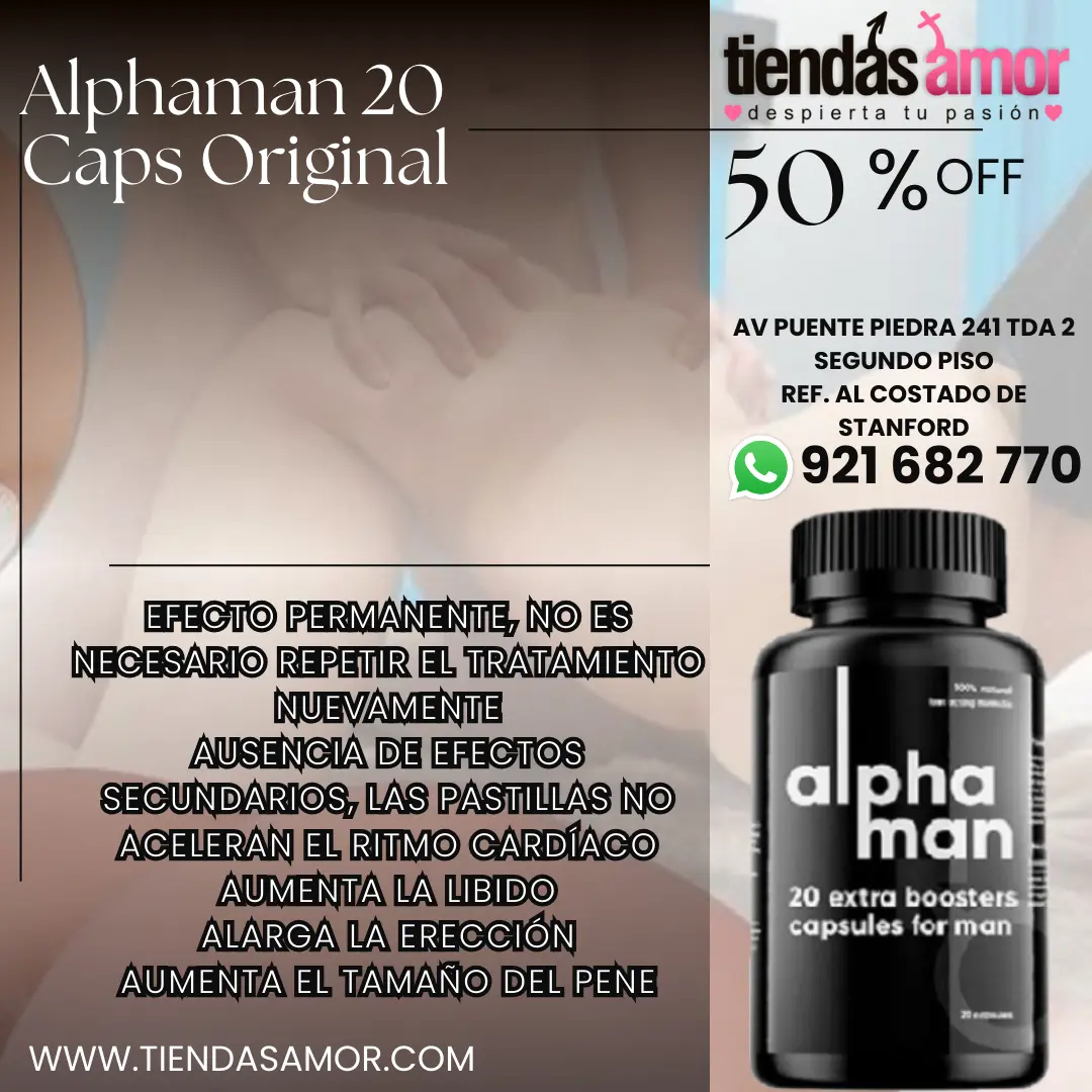 SUPLEMENTO ALPHAMAN POTENCIALIZADOR RENDIMIENTO SEXUAL