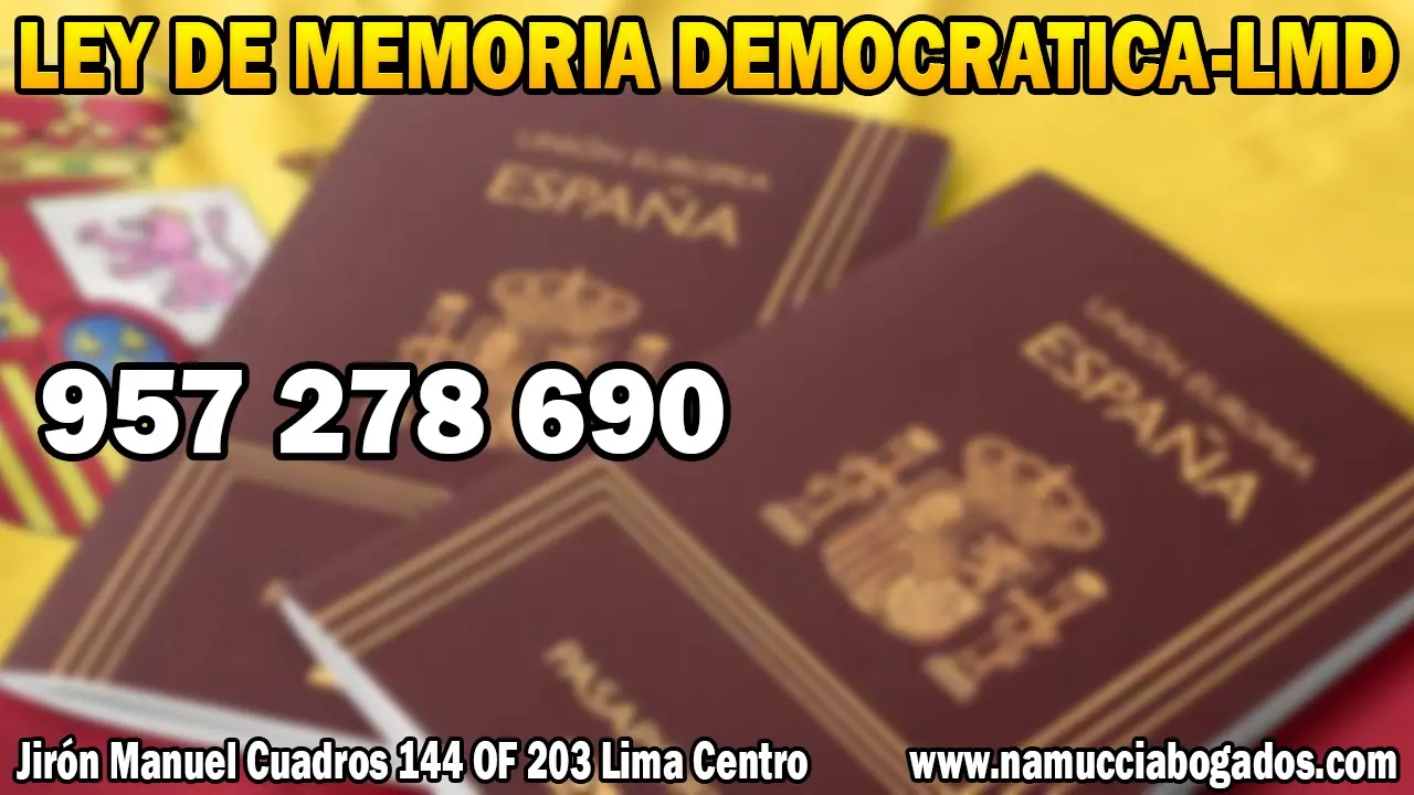 ABOGADO DE EXTRANJERÍA ESPAÑOLA EN LIMA