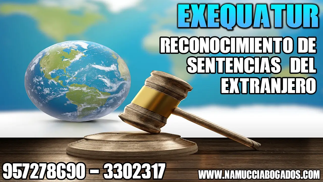 RECONOCIMIENTO DE SENTENCIA DE DIVORCIO O EXEQUATUR