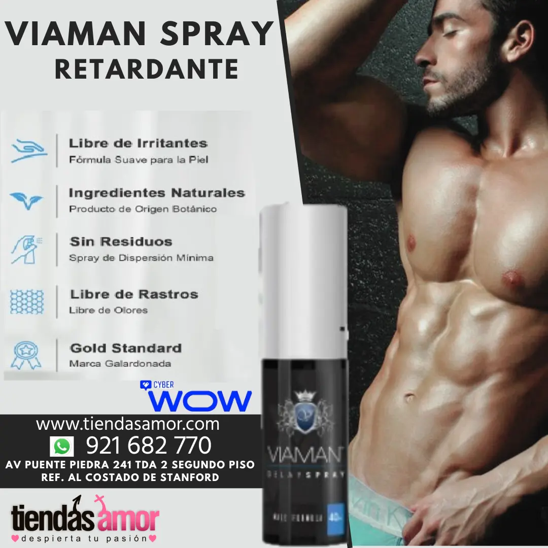 Viaman Spray Delay Spray retardante para prolongar los momentos íntimos