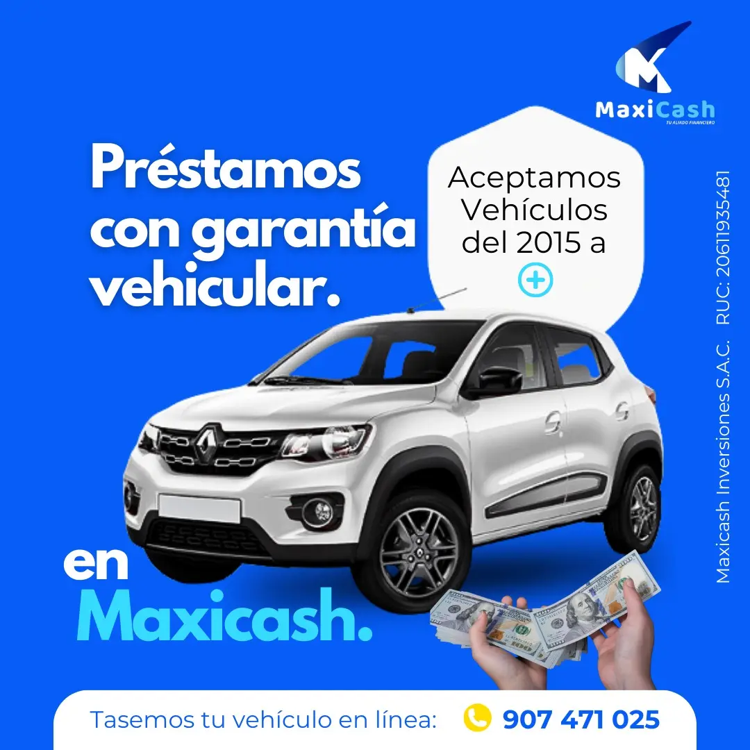 Obten tu prestamo con garantia vehicular al instante