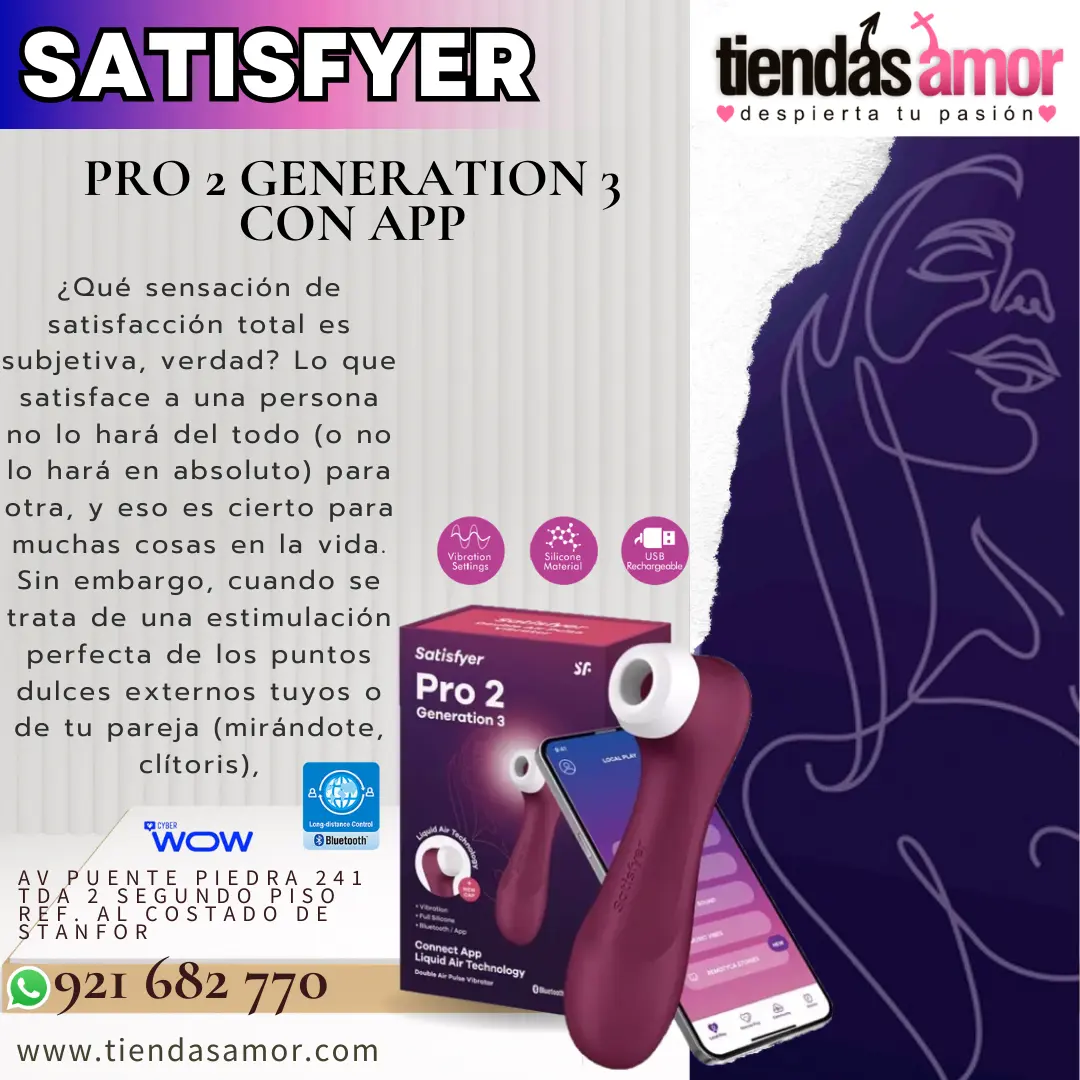 Satisfyer Pro 2 Generacion 3 Vibrador con Applicativo