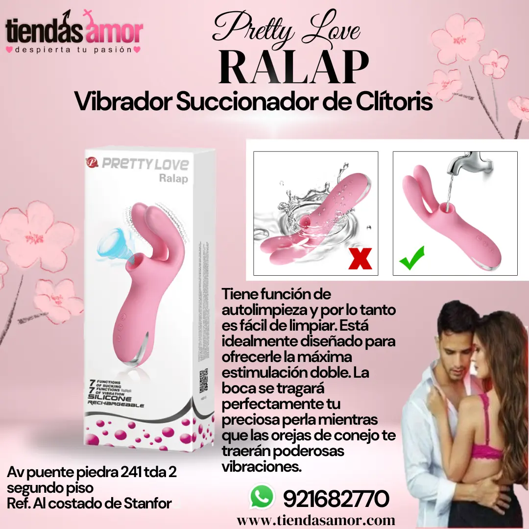 Pretty Love Ralap 7 funciones de vibración y 7 funciones de succión
