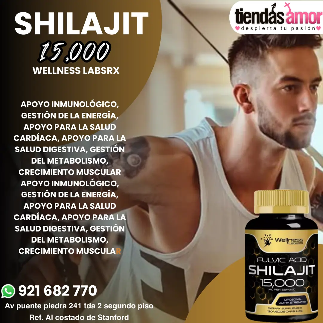 Shilajit De 15000 Mg De Wellness Labsrx 120 Cápsulas