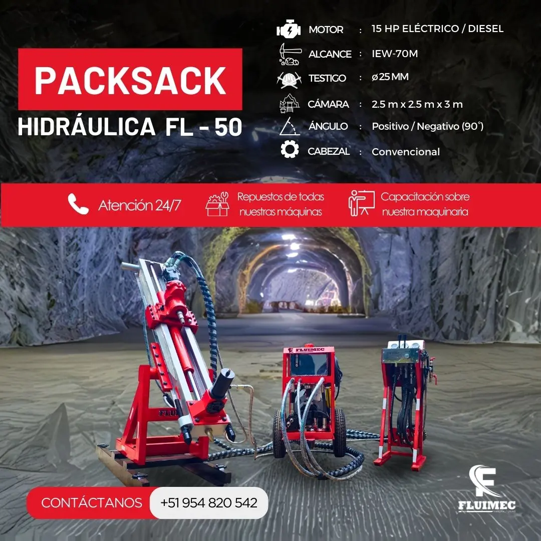 PACKSACK HIDRAULICA FL50 equipo para industria minera 