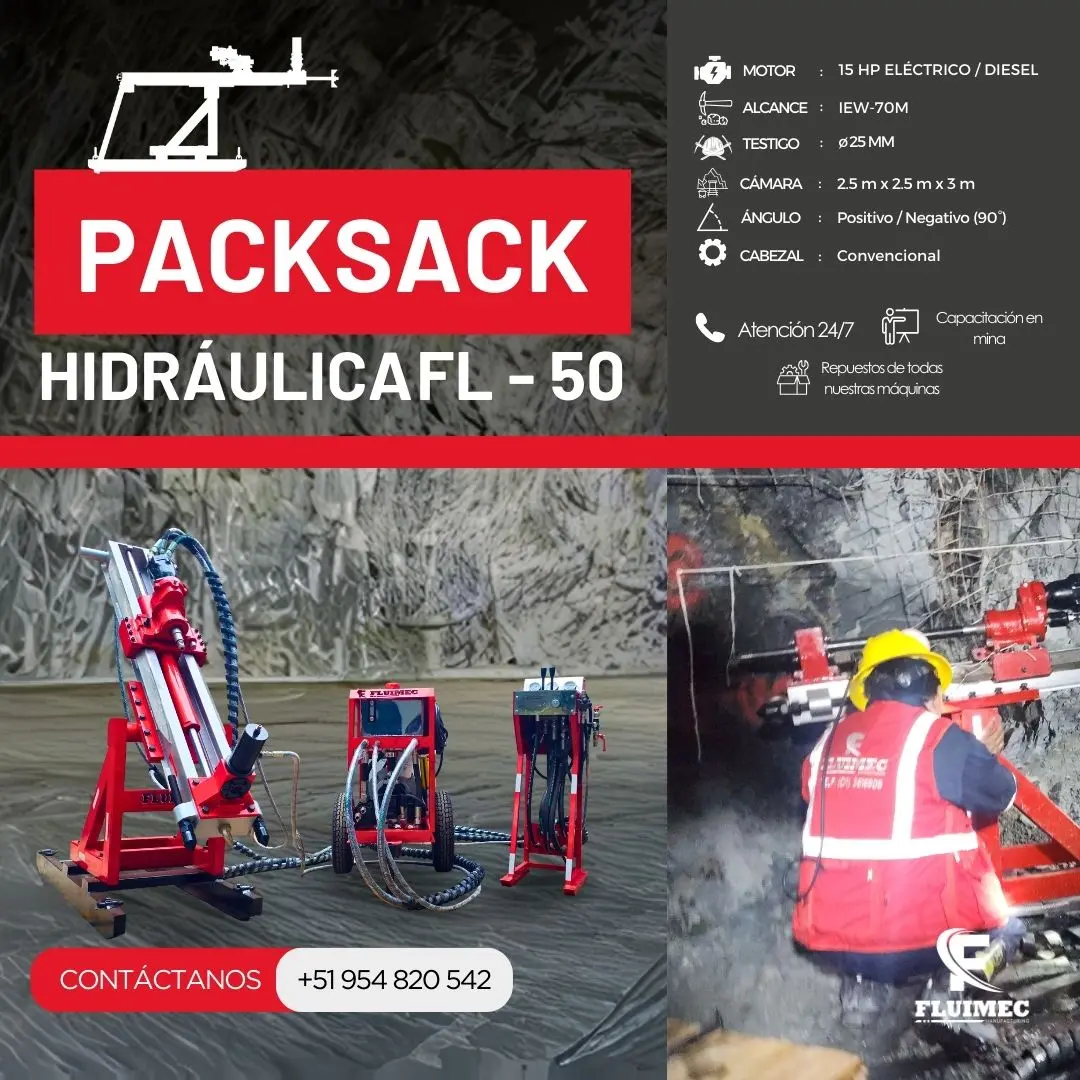 PACKSACK HIDRÁULICA FL50 equipo para mineria 