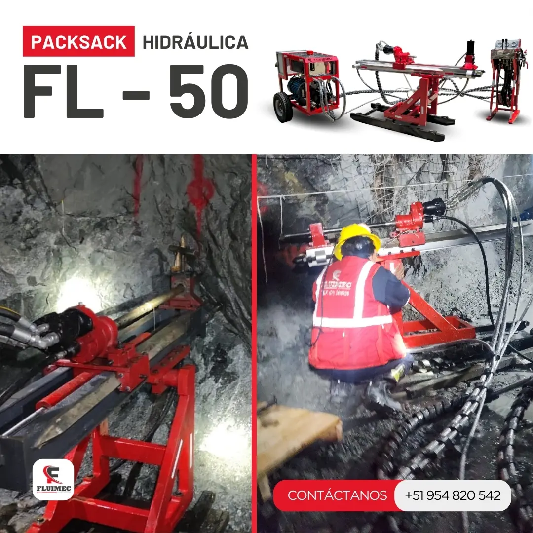 PACKSACK HIDRAULICA FL50 trabajos para industria minera 