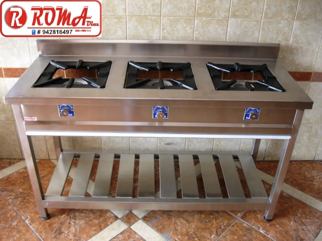 COCINA INDUSTRIAL ACERO INOXIDABLE ROMA DIAZ