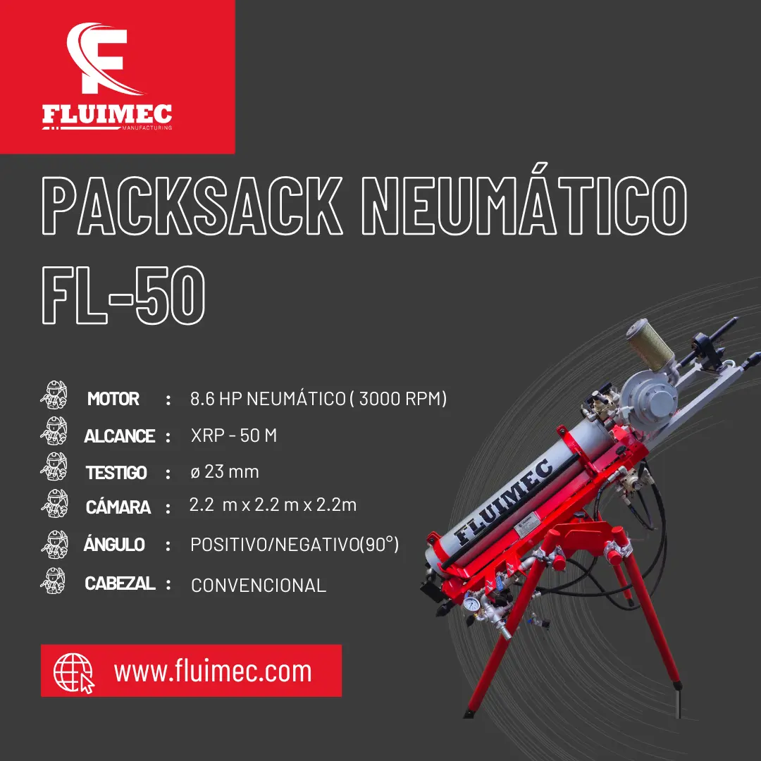  PACKSACK NEUMATICA FL50 equipo para industria minera 