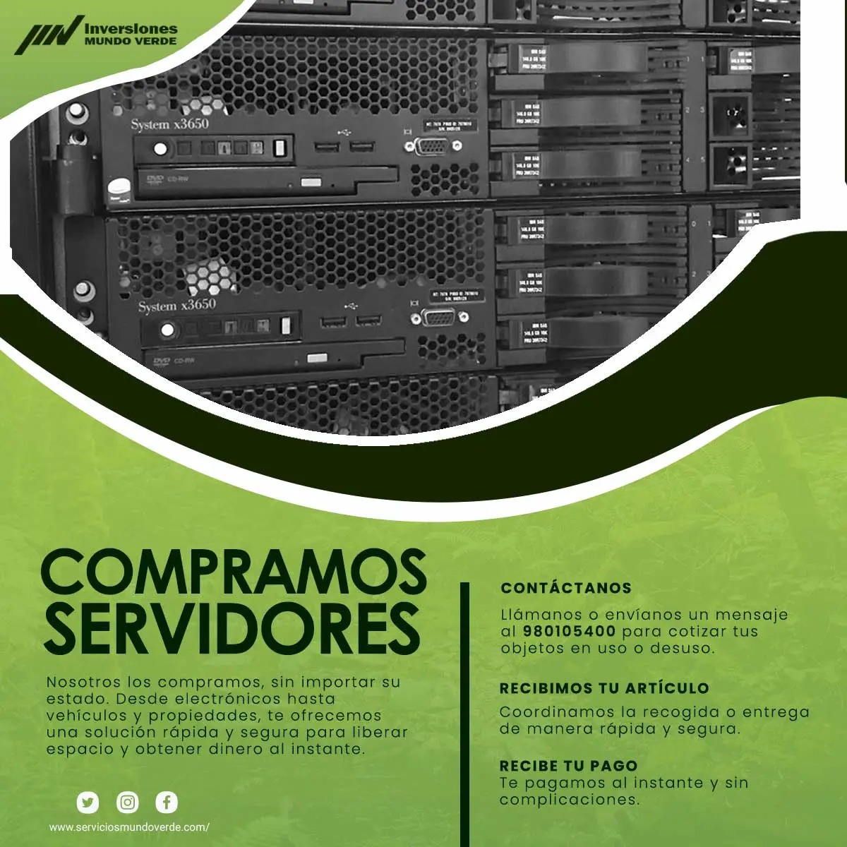 COMPRAMOS SERVIDORES 