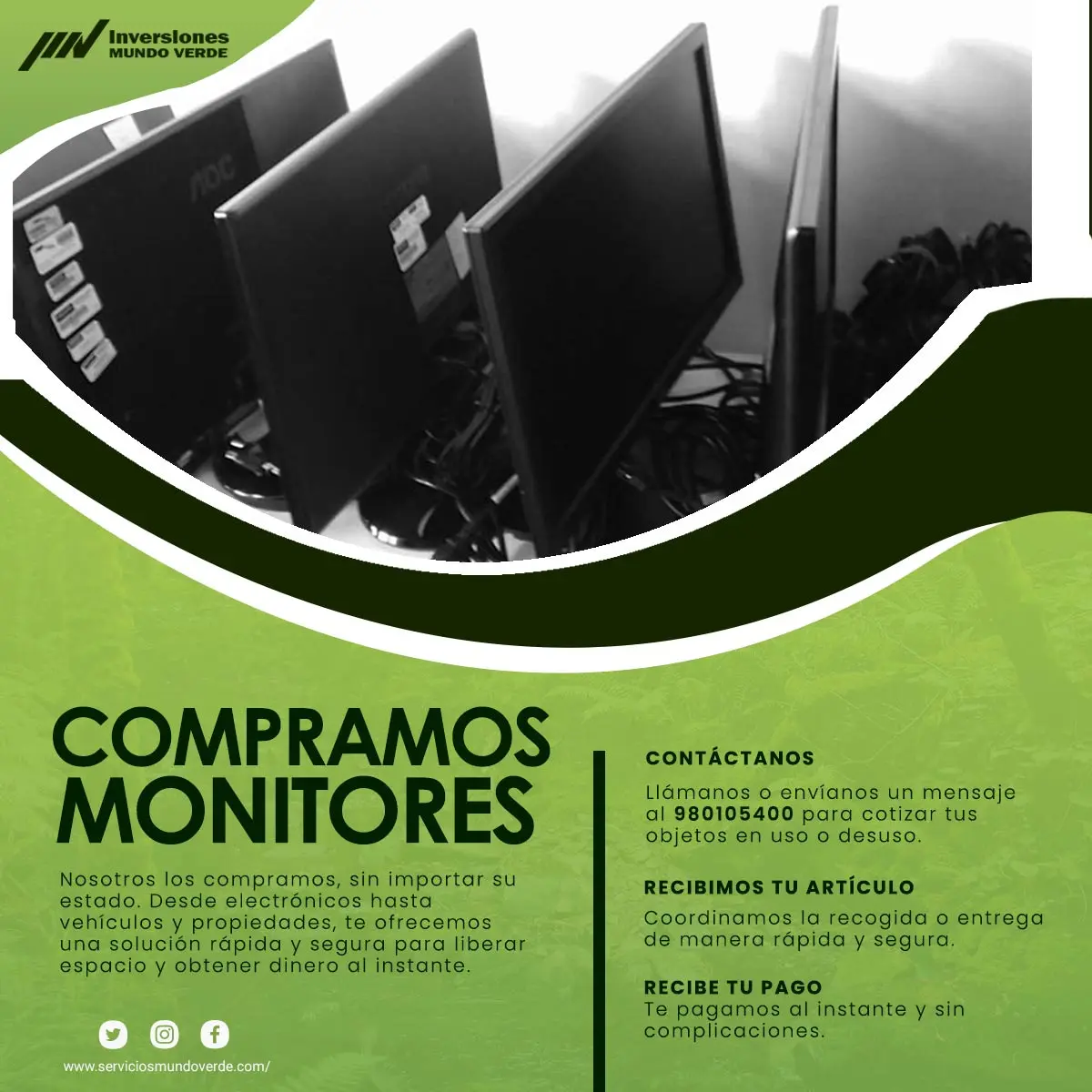 COMPRAMOS MONITORES