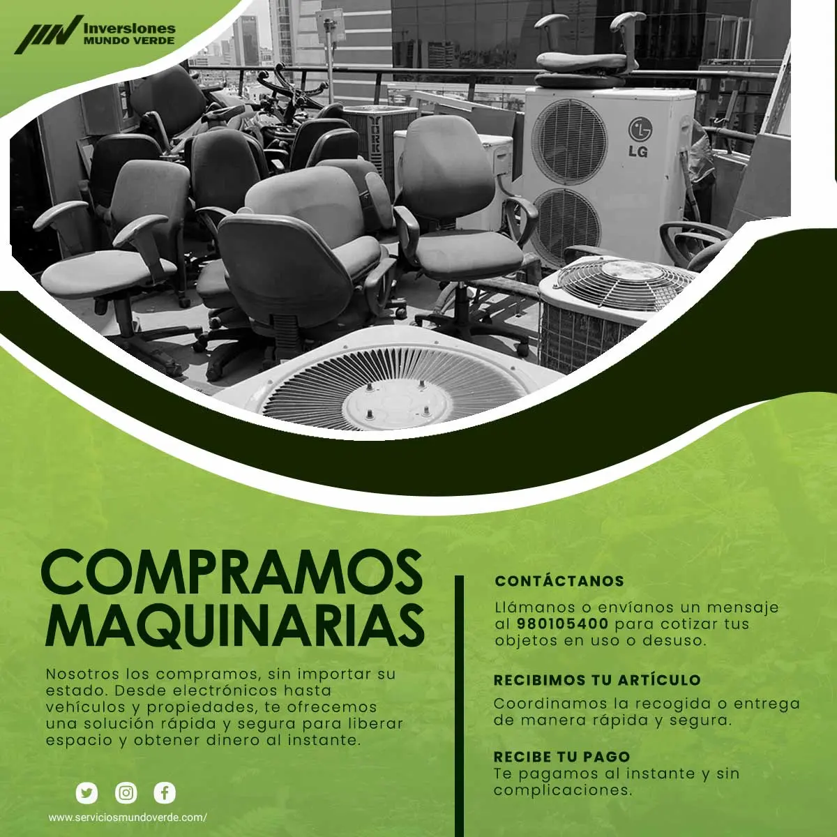 COMPRAMOS MAQUINARIAS 