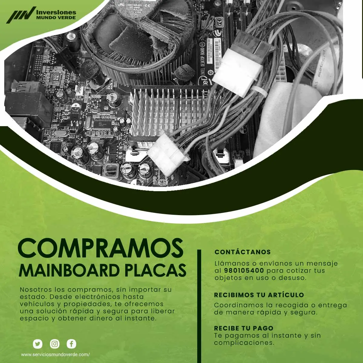 COMPRAMOS PLACAS MAINBOARD 