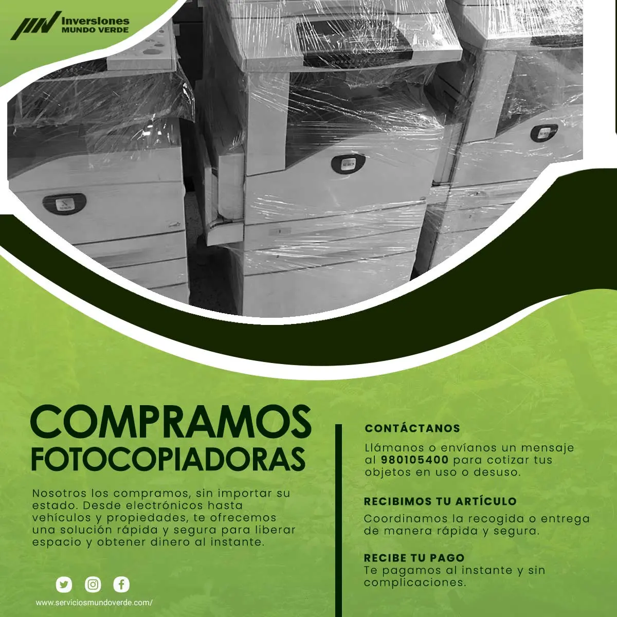 COMPRAMOS FOTOCOPIADORAS