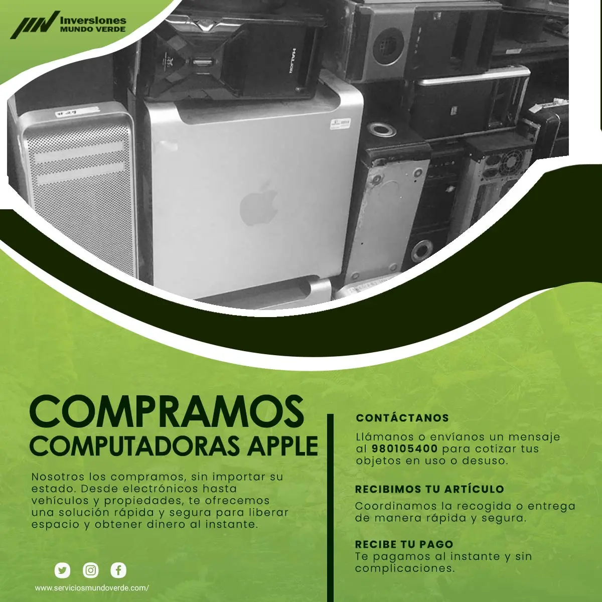COMPRAMOS COMPUTADORAS APPLE 