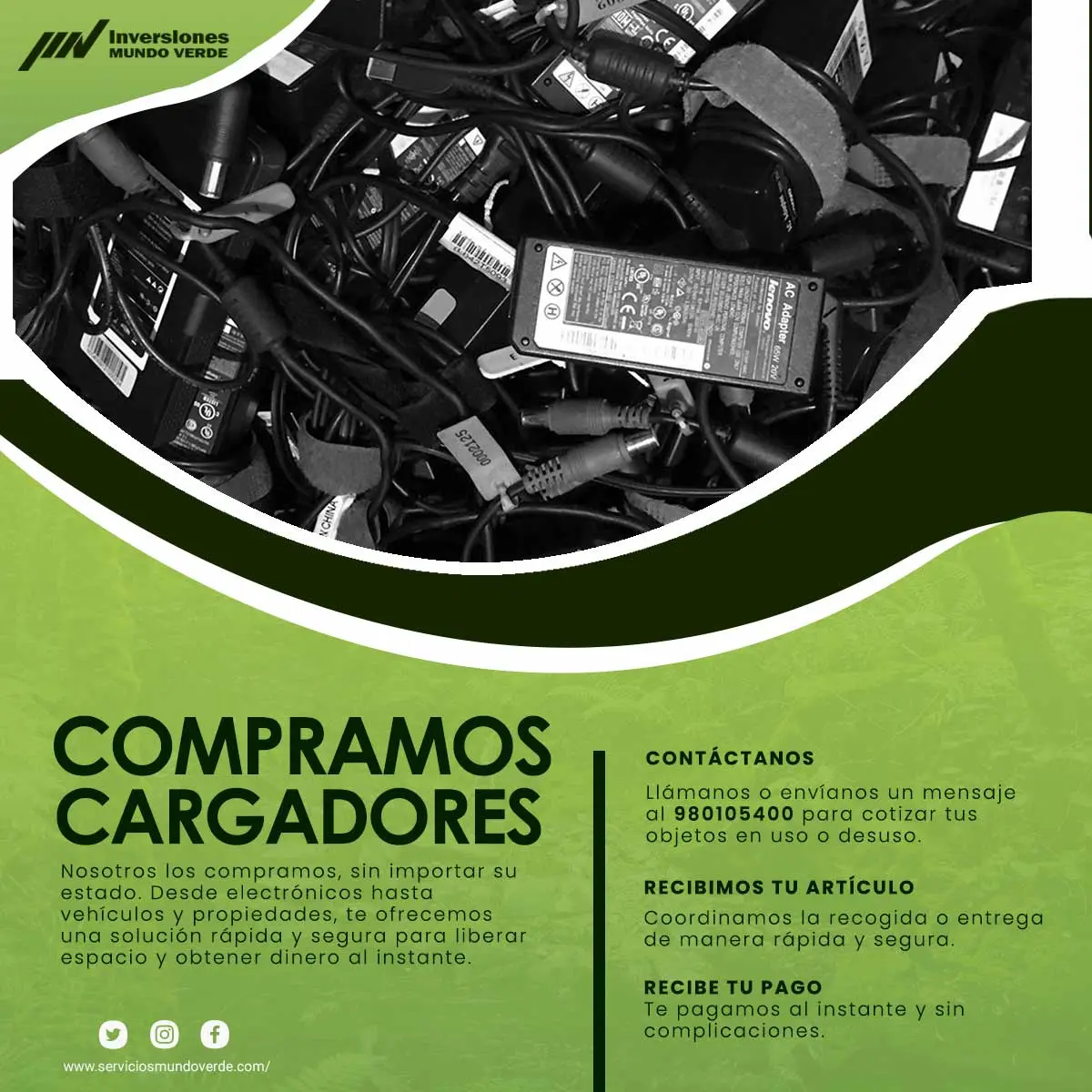 COMPRAMOS CARGADORES 