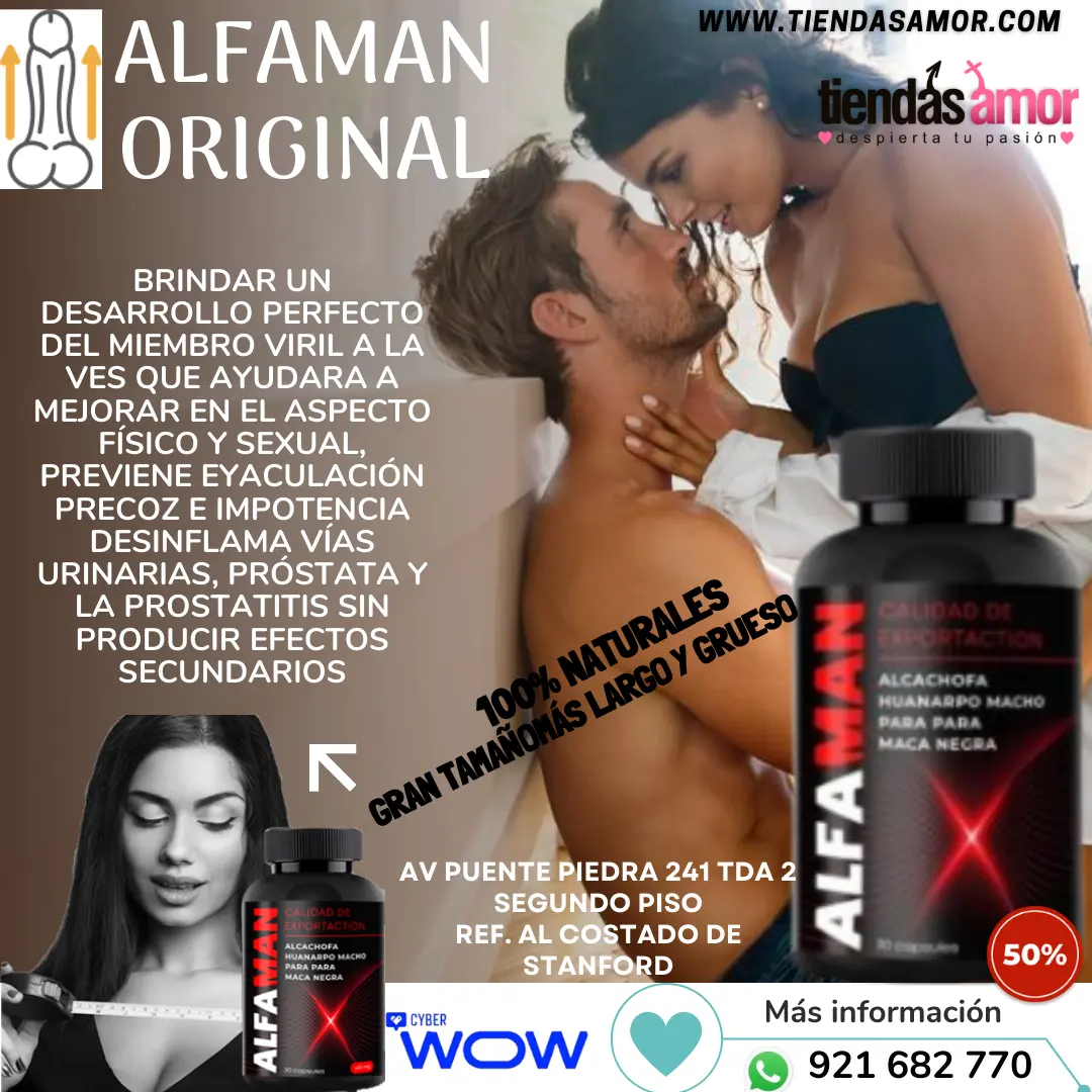 Alfaman Original Crecimiento Y Grosor Del Miembro Viril