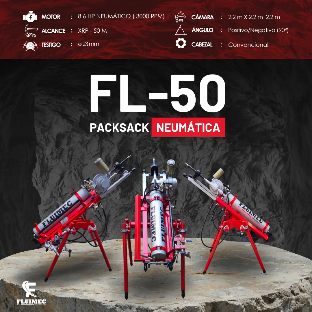  PACKSACK NEUMATICA FL50 equipo para industria minera 