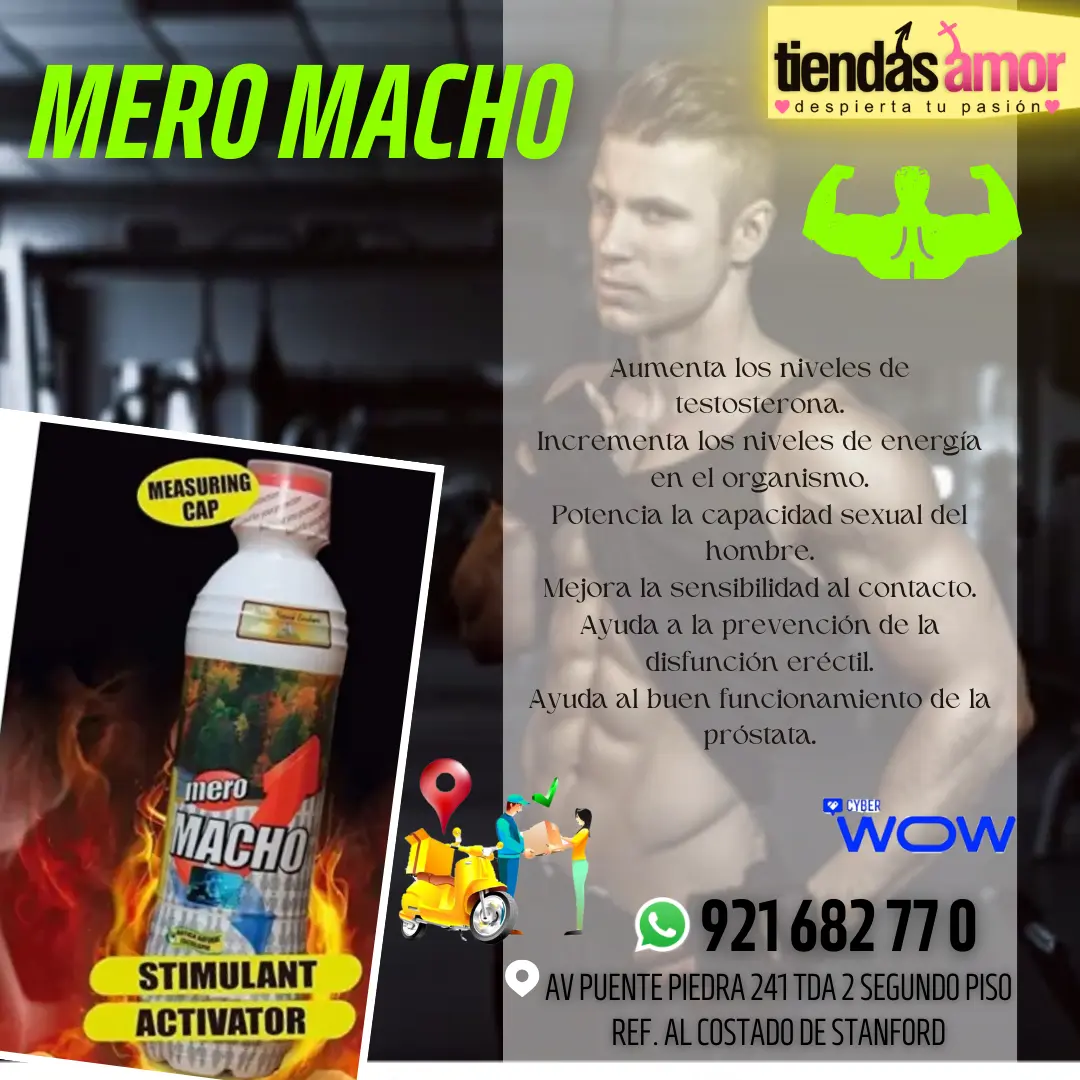 Mero Macho Jarabe Potencializador Sexual 100 Original 550 Ml