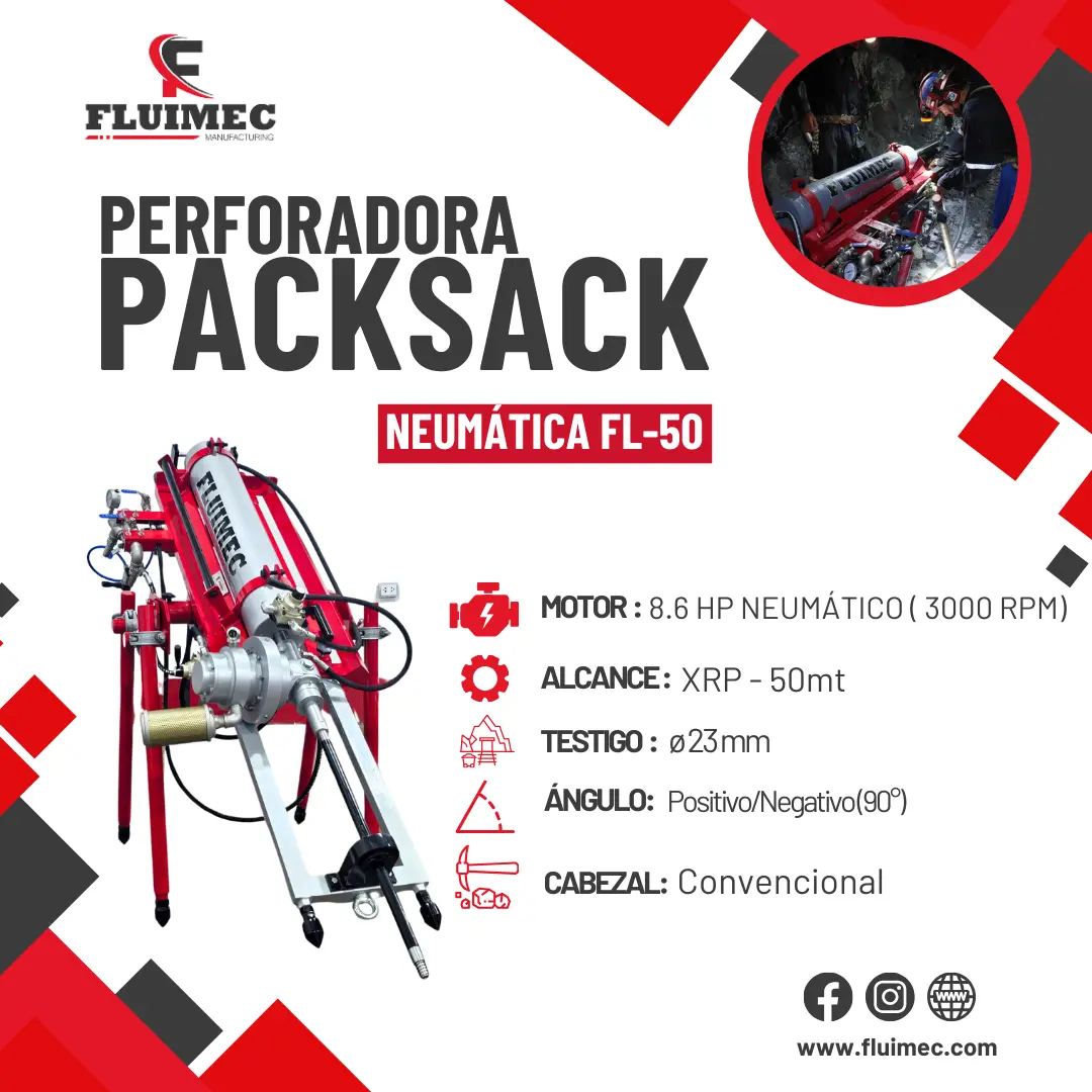  PACKSACK NEUMATICA FL50 equipo para industria minera 