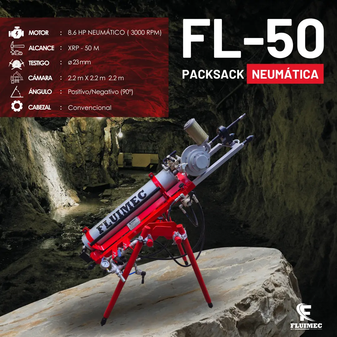  PACKSACK NEUMATICA FL50 equipo para industria minera
