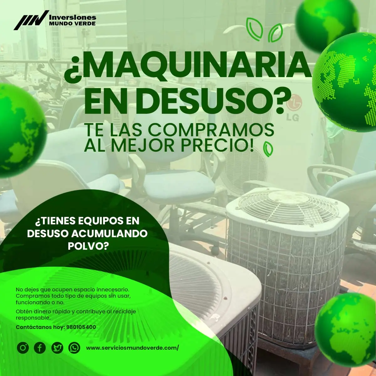 COMPRAMOS MAQUINARIAS 