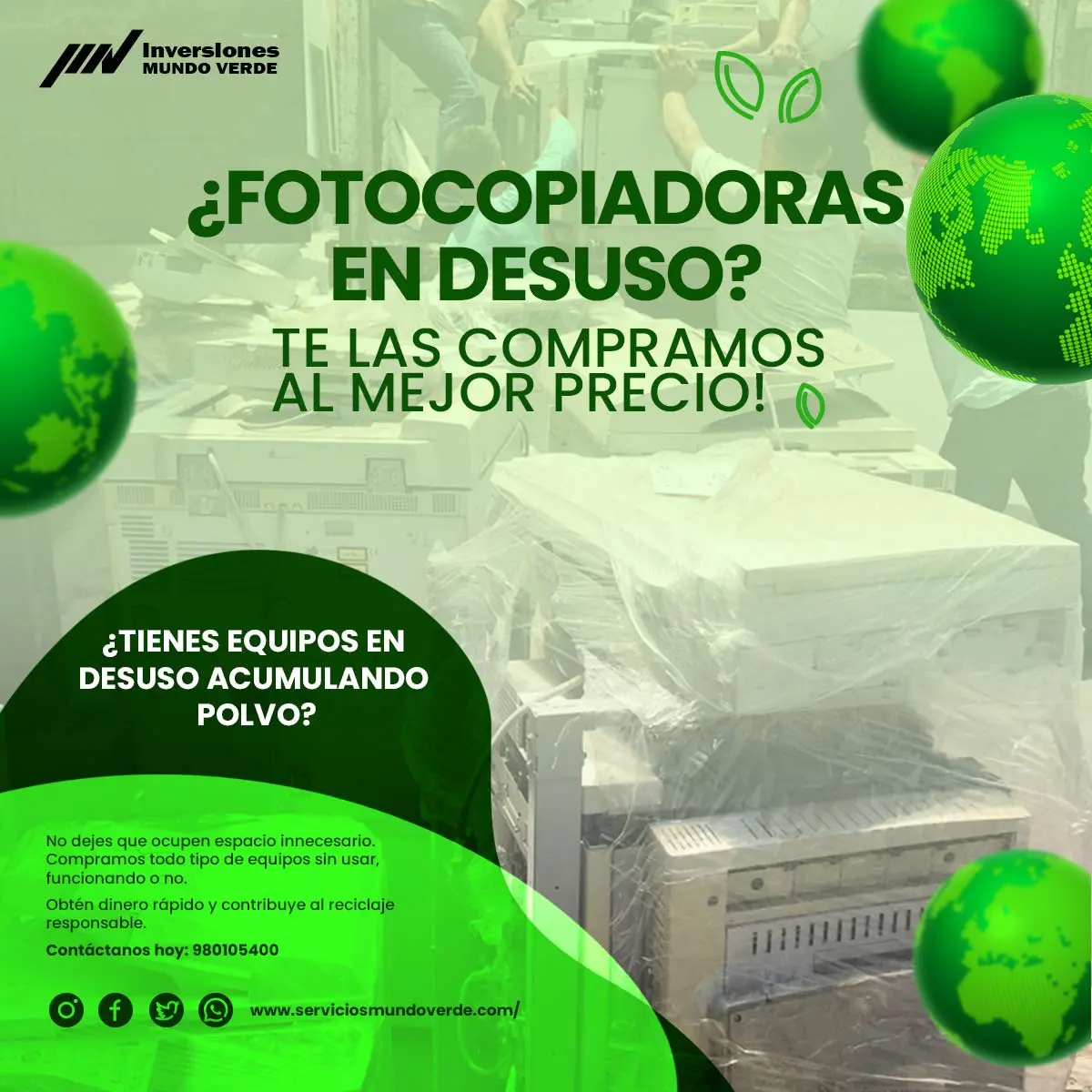 COMPRAMOS FOTOCOPIADORAS