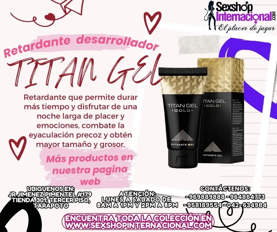 PRODUCTO EFECTIVO RETARDANTE TITAN GEL GOLD DESARROLLO Y CRECIMIENTO