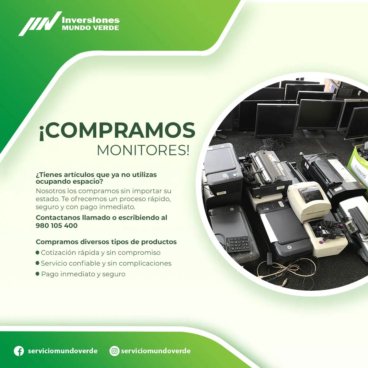 COMPRAMOS MONITORES