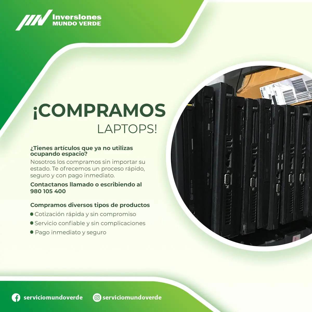 COMPRAMOS LAPTOPS