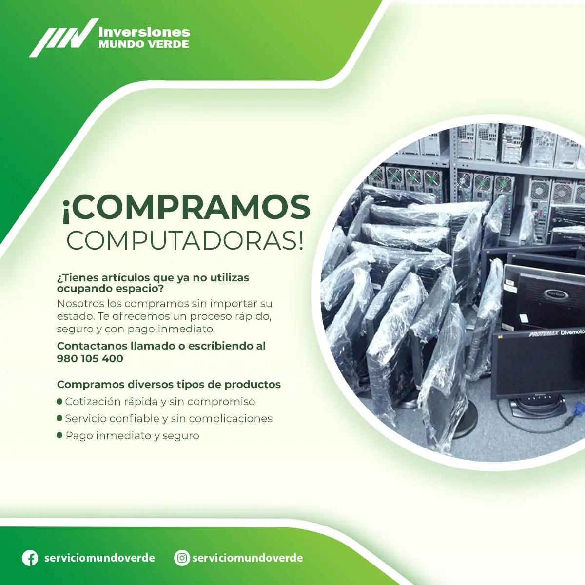 COMPRAMOS COMPUTADORAS 