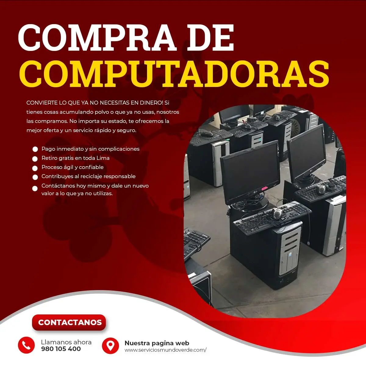 COMPRAMOS COMPUTADORAS