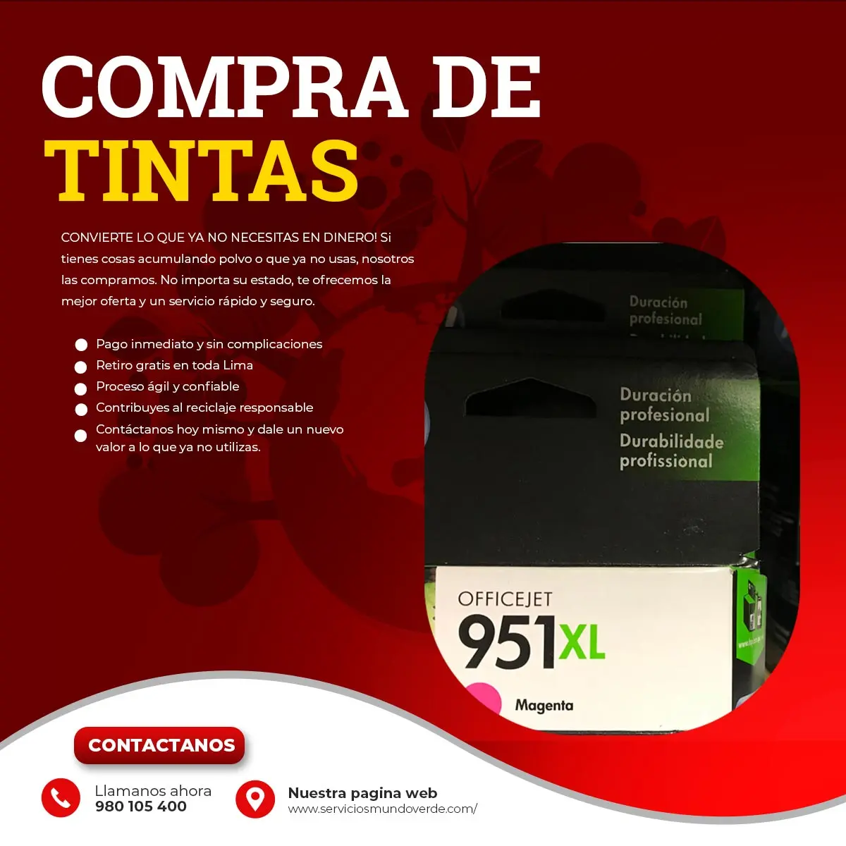 COMPRAMOS TINTAS