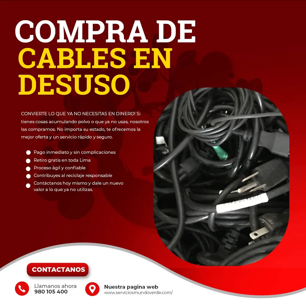 COMPRAMOS CABLES EN DESUSO