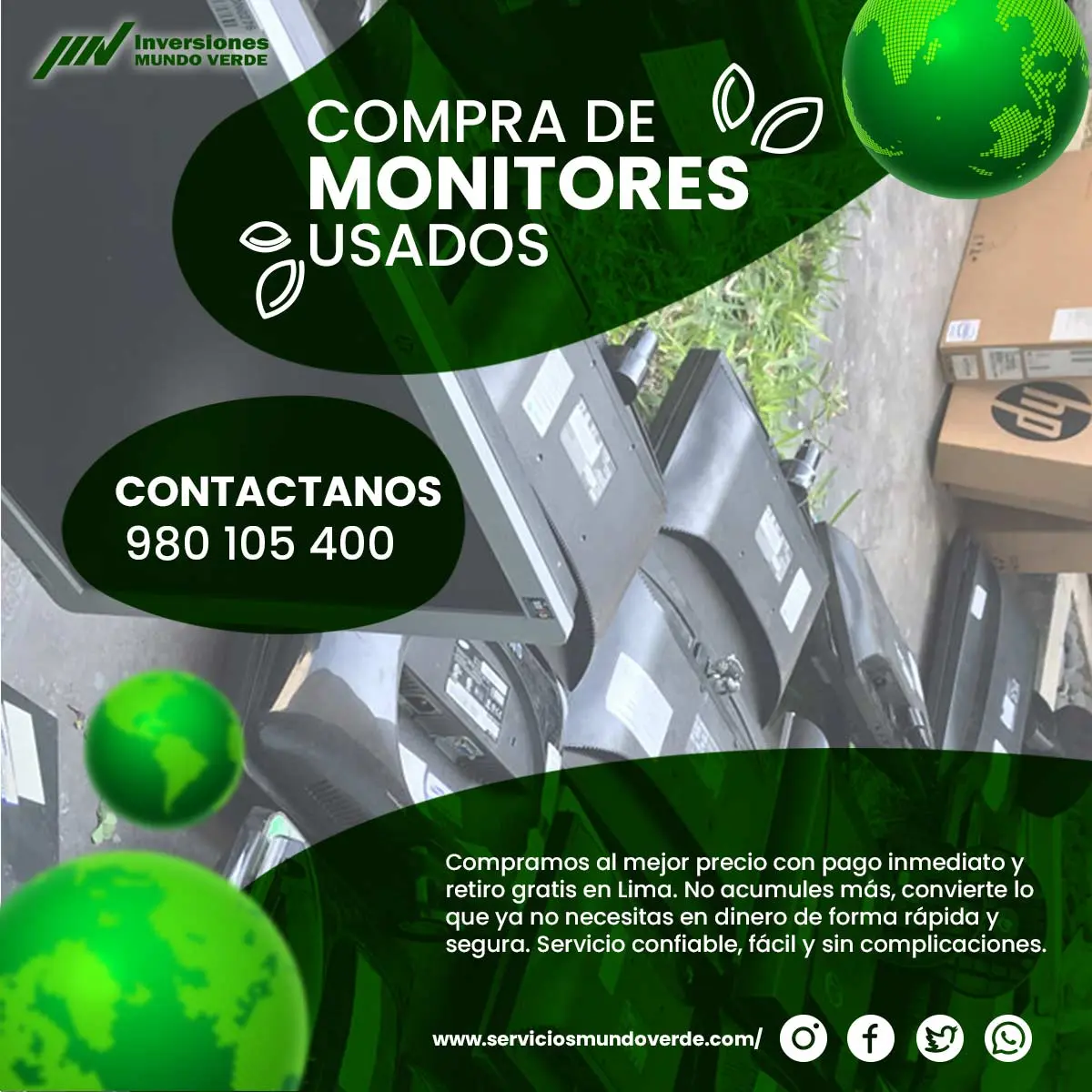 COMPRAMOS MONITORES