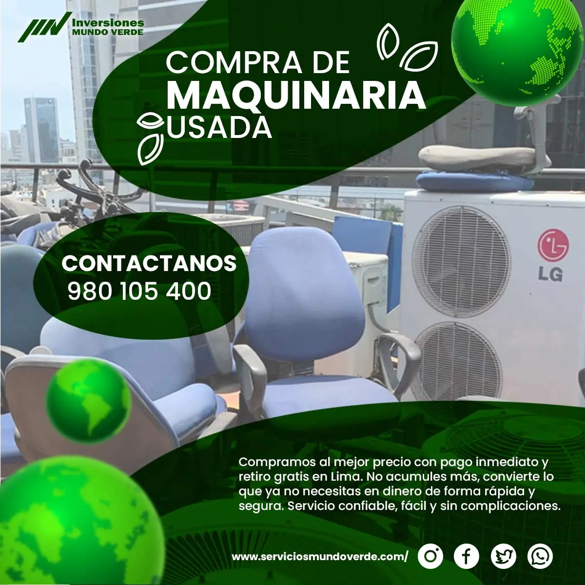 COMPRAMOS MAQUINARIAS