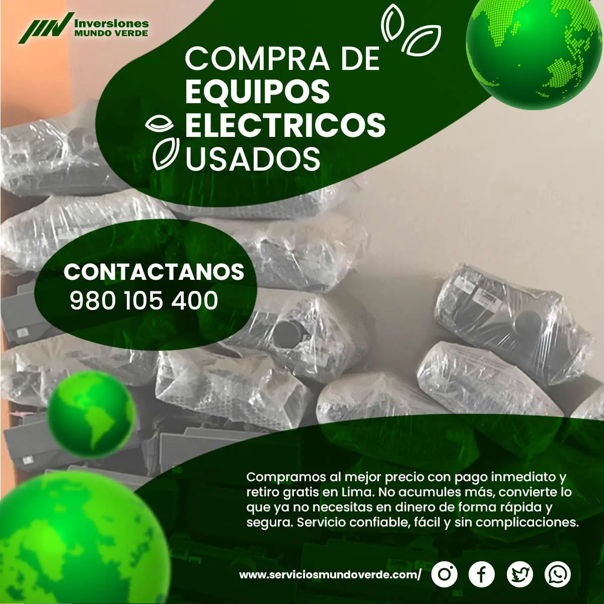COMPRAMOS EQUIPOS ELECTRICOS 
