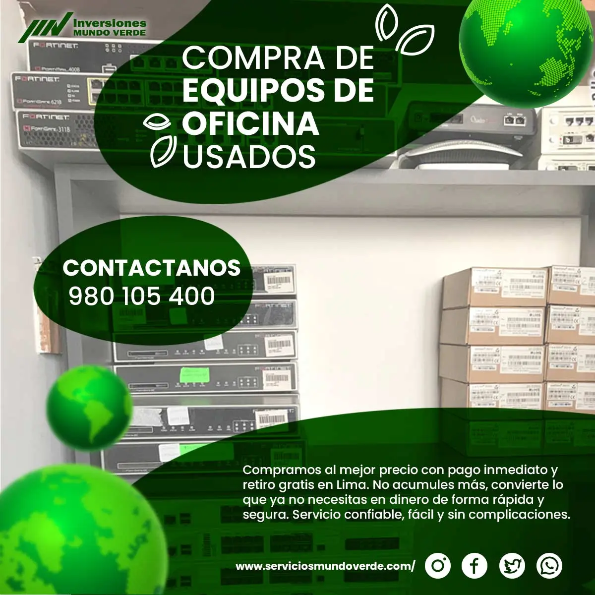 COMPRAMOS EQUIPOS DE OFICINA 