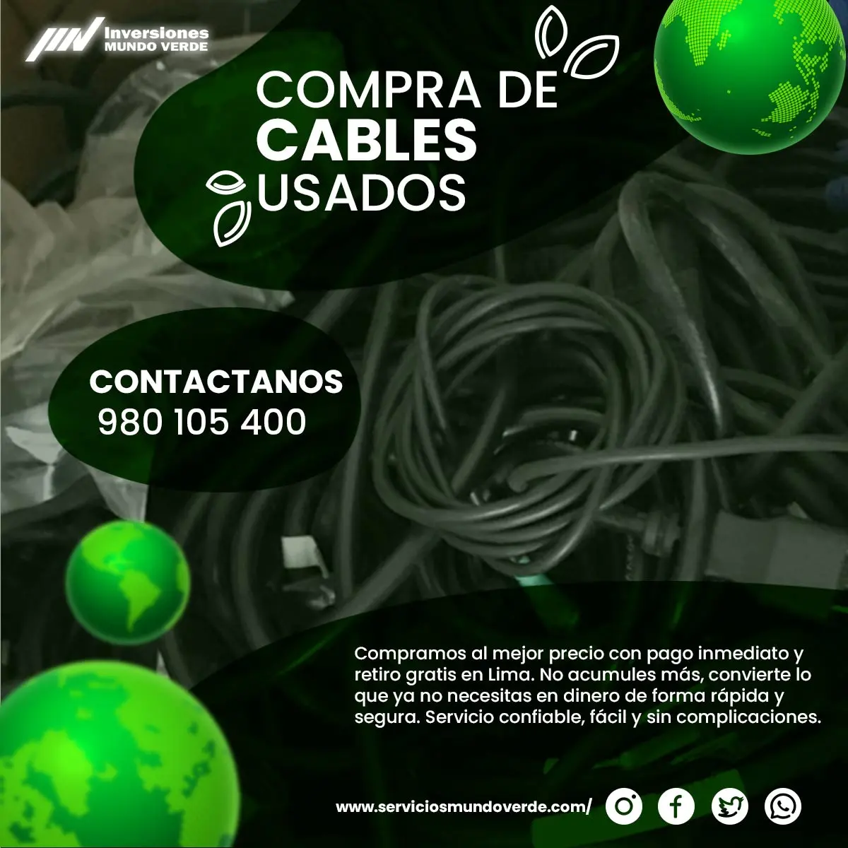 COMPRAMOS CABLES USADOS