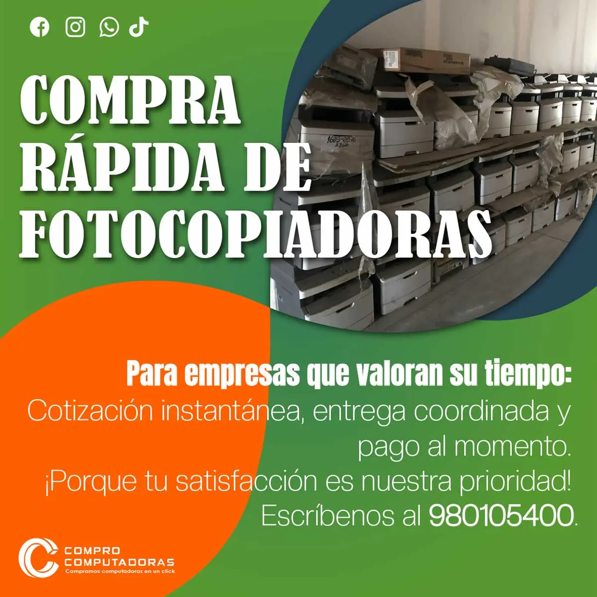 COMPRAMOS FOTOCOPIADORAS