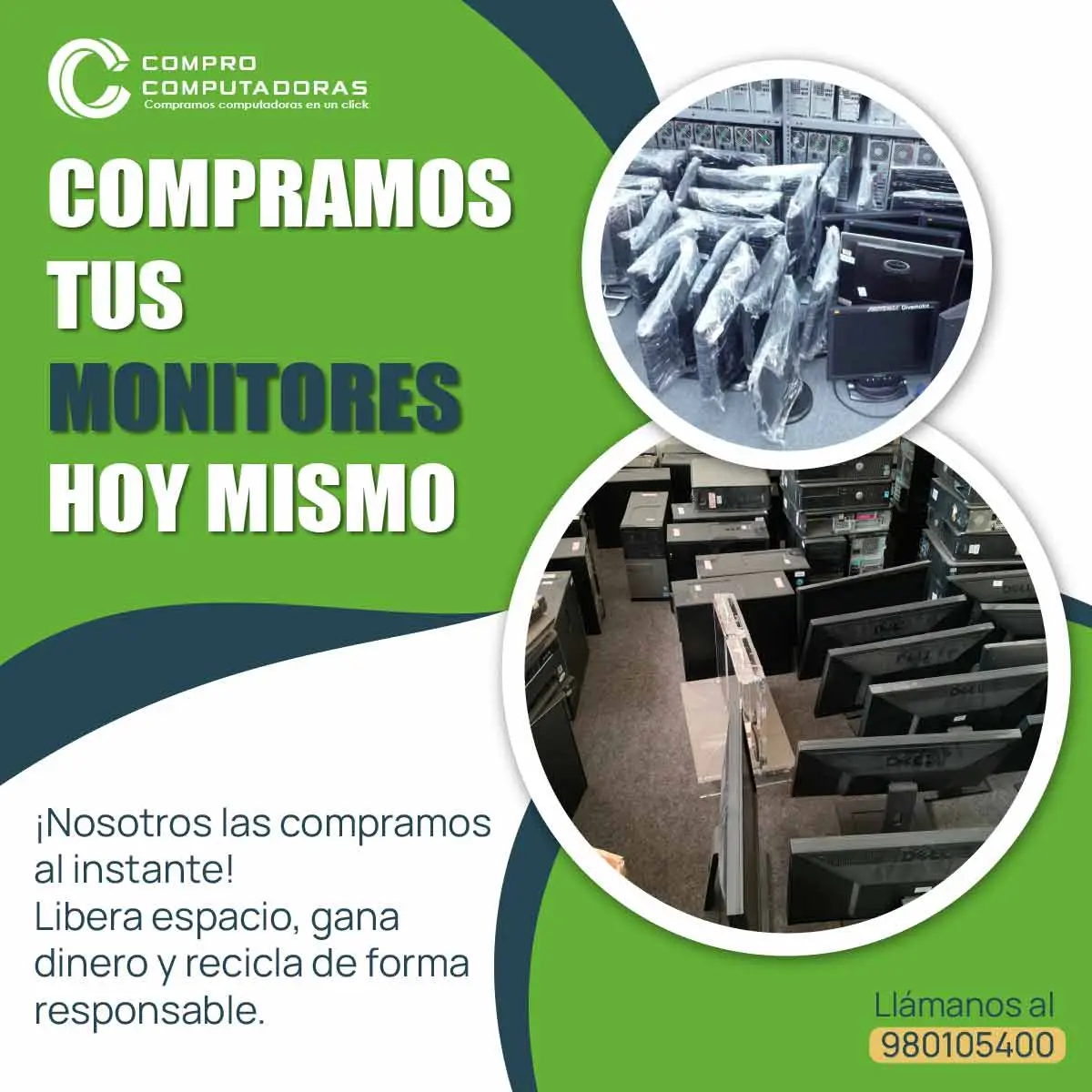 COMPRAMOS MONITORES