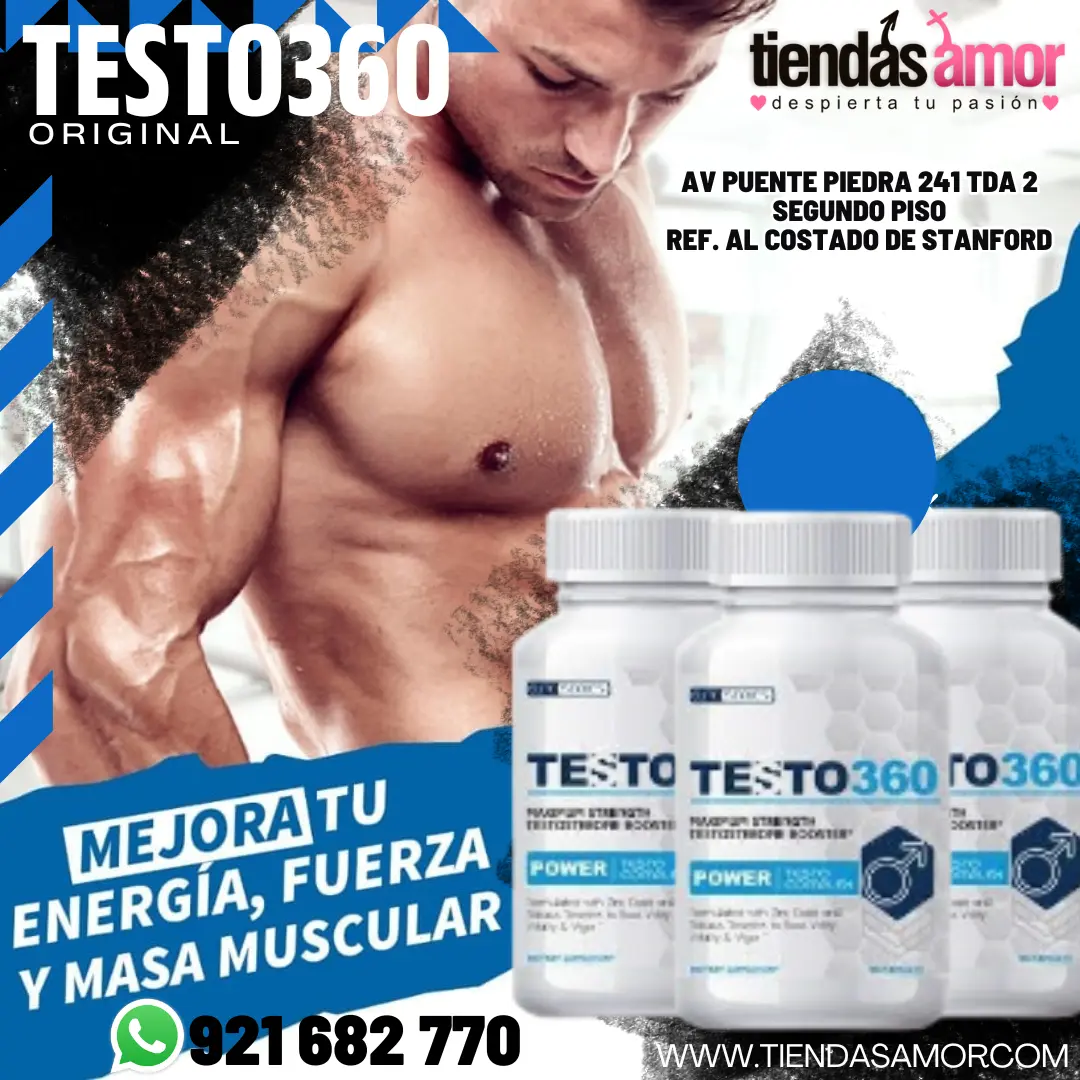 Testo 360 Original Mejora el rendimiento fisico Incrementa el deseo y apetito sexual