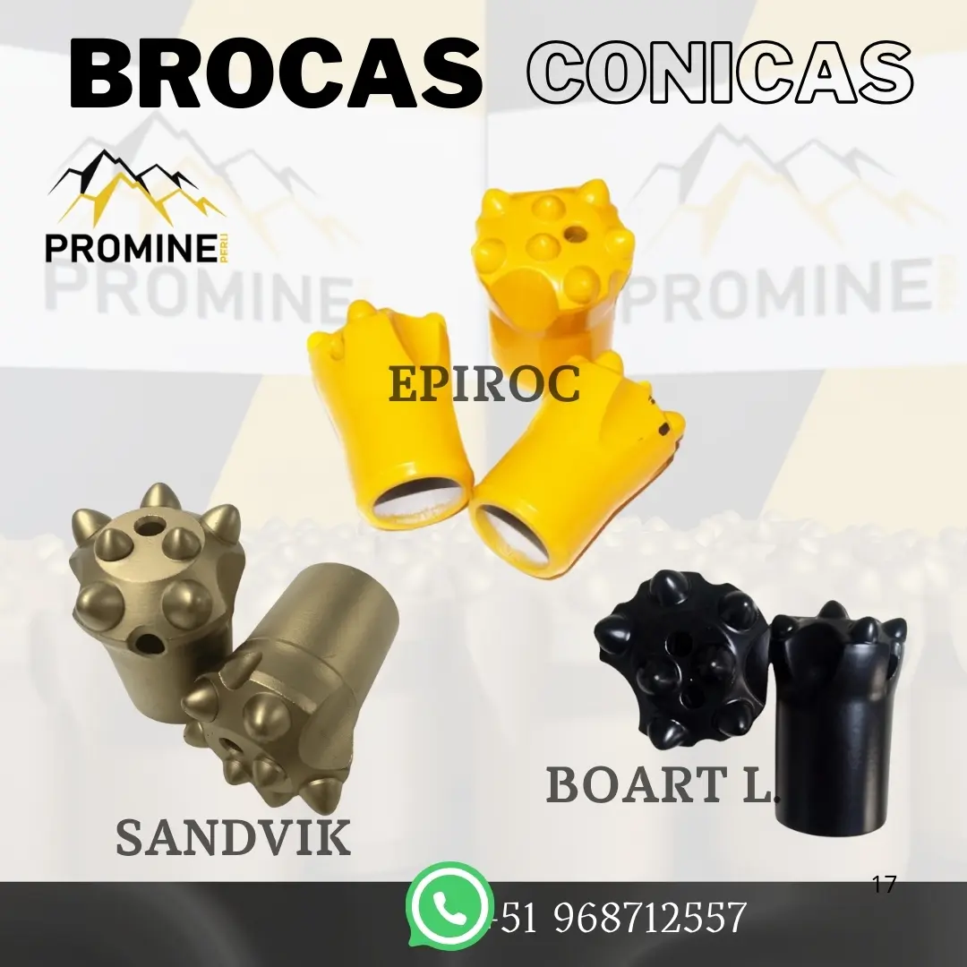 BROCAS CONICA MINERIA PROMINE PERU