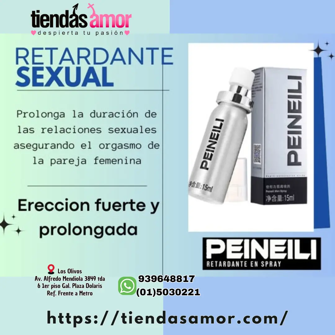 PEINEILI SPRAY RETARDANTE 60 MINUTOS SIN PARAR