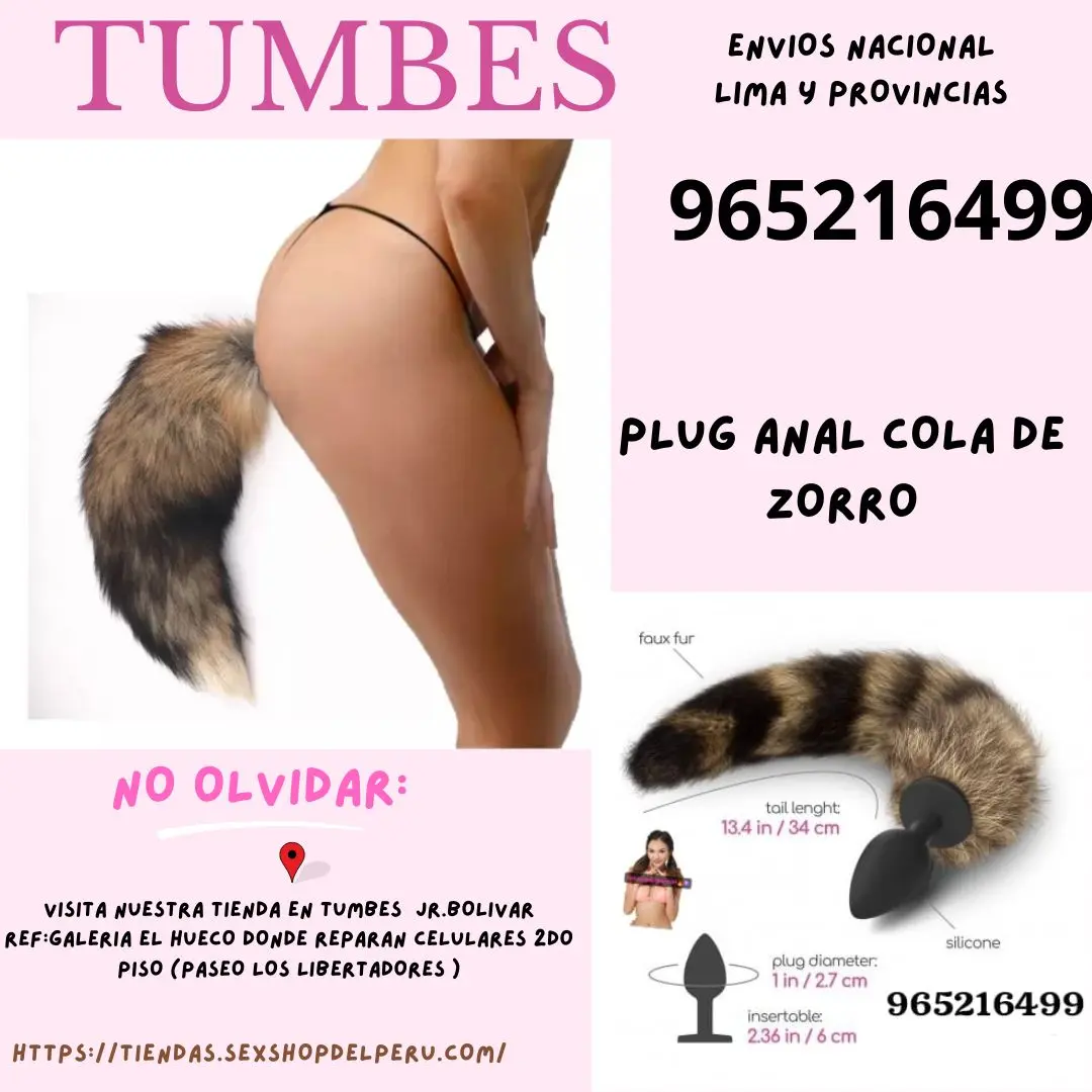 PLUG ANAL COLAS DE ZORRO TUMBES 965216499 