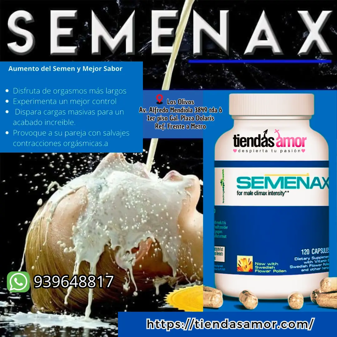 SEXSHOP SUPLEMENTO SEMENAX PARA AUMENTAR EL SEMEN Y MEJORARLO