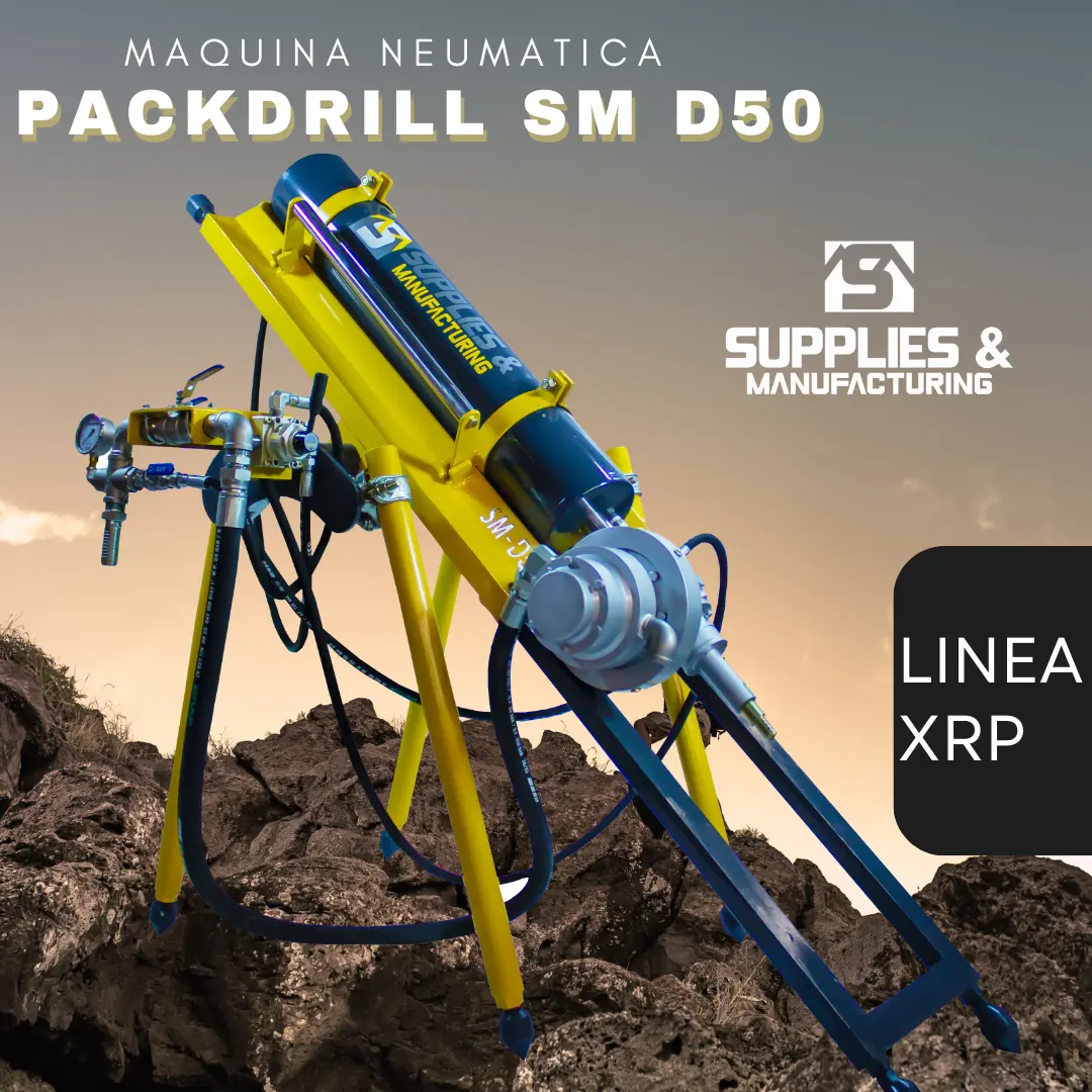 perforadora neumática packdrill para mina