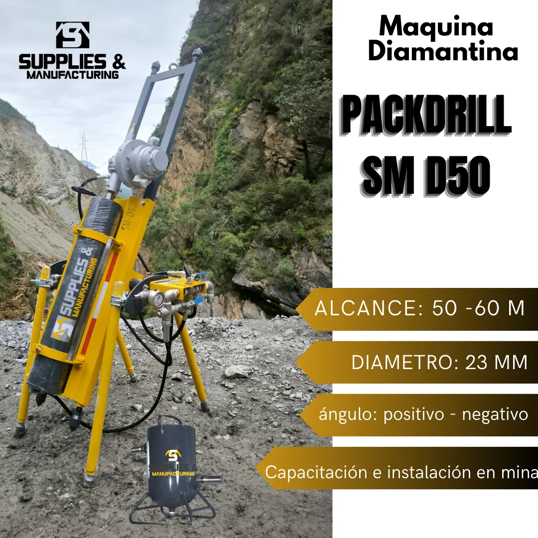 MAQUINA DIAMANTINA PARA TRABAJOS EN MINA PACKDRILL
