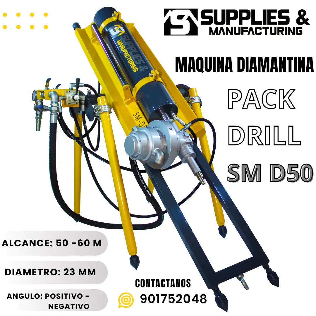 EQUIPO DE PERFORACION PACKDRILL PARA YACIMIENTOS MINEROS